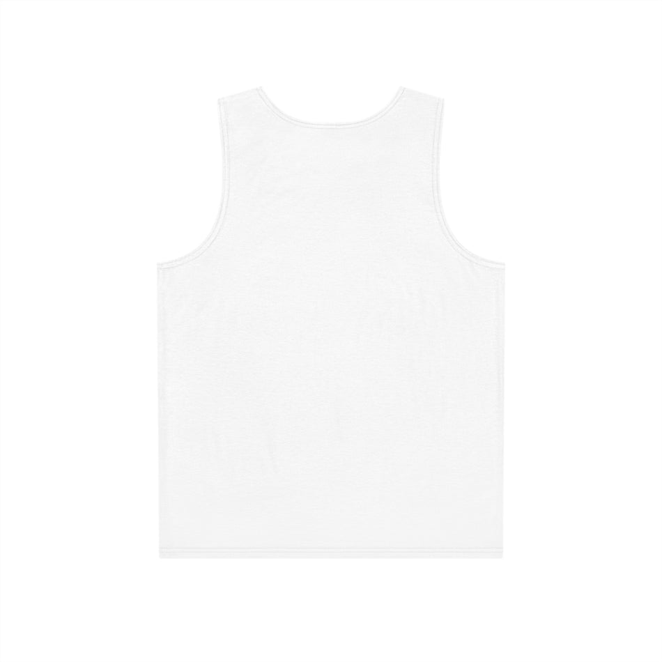 Men's Graphic Tank Top — Minimal Black & White Square Design